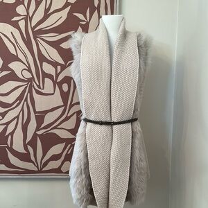 Fabiana Filippi Shearling Sweater Vest